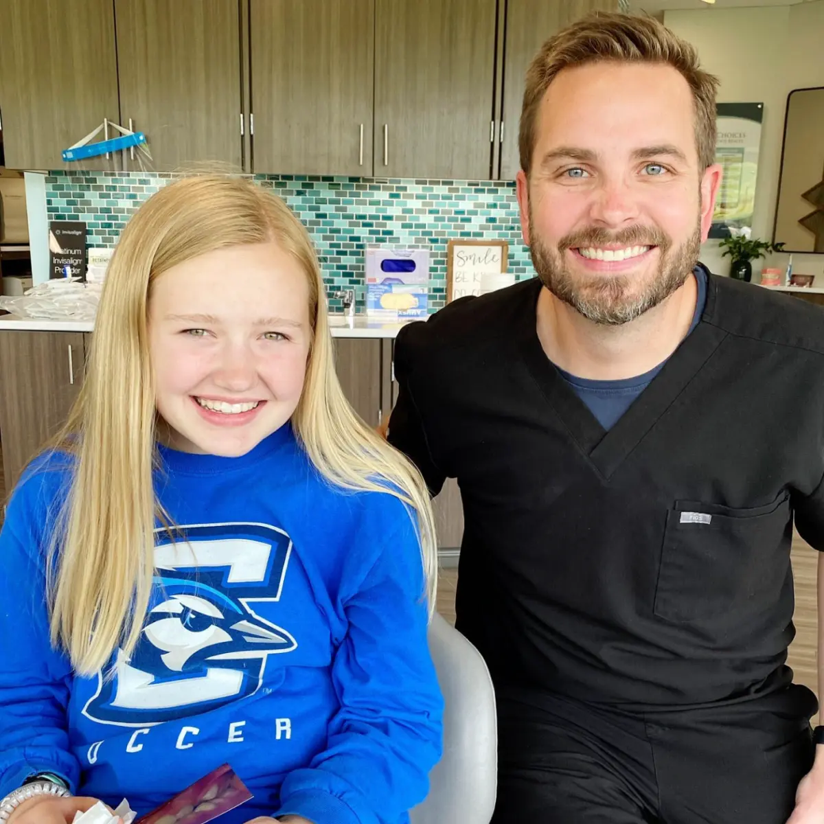 Hawley Orthodontics patient smiling