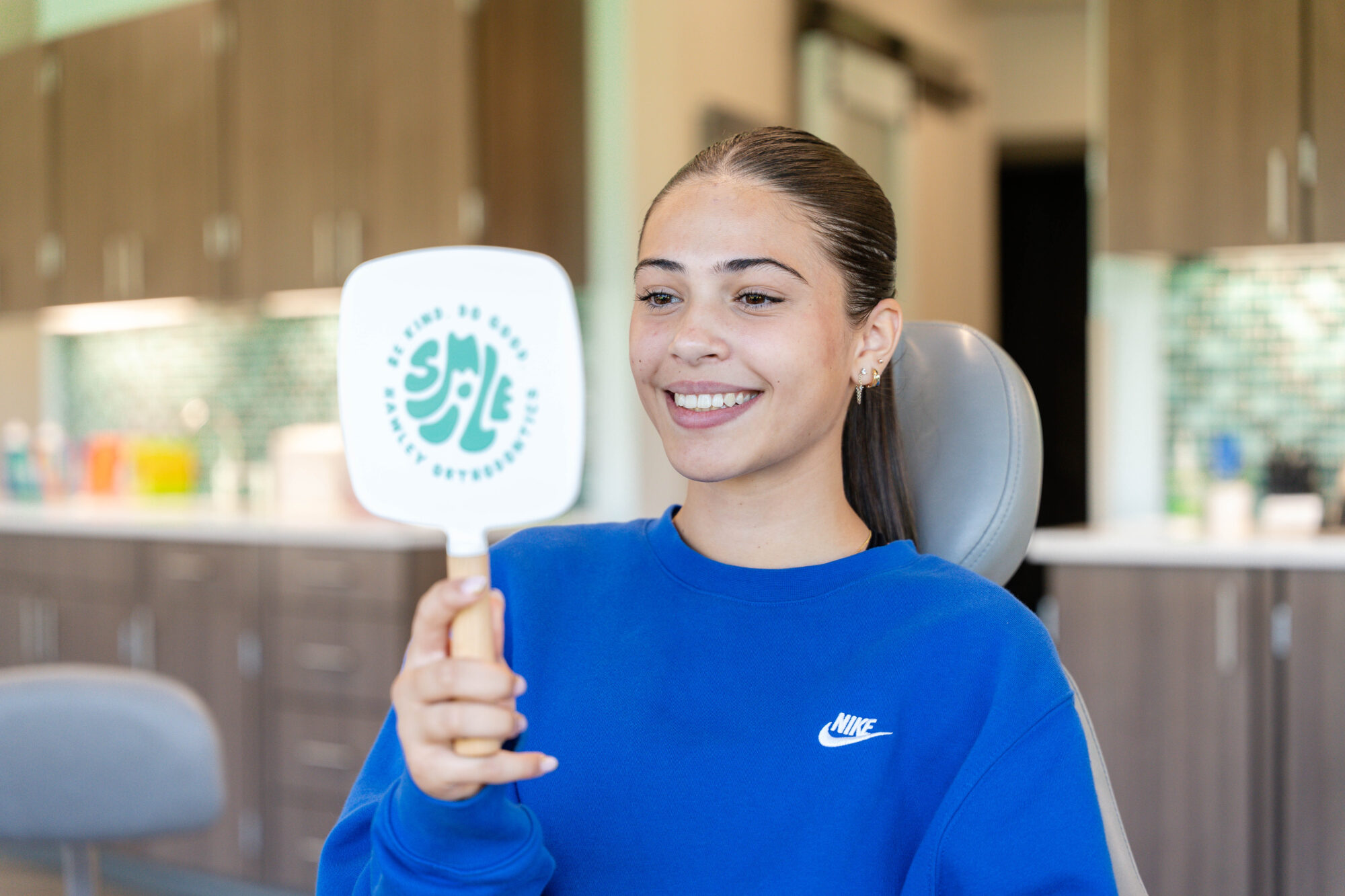Hawley Orthodontics patient smiling